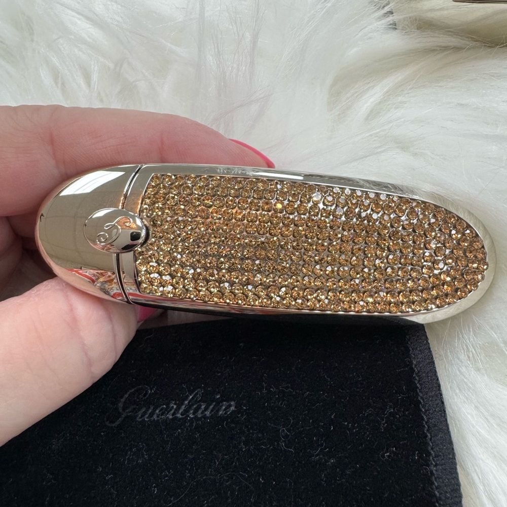 Set of two Guerlain Gold Sparkle Lipstick Case and Pearl Case